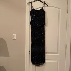 Formal ladies 2 piece sequin skirt and tank dress